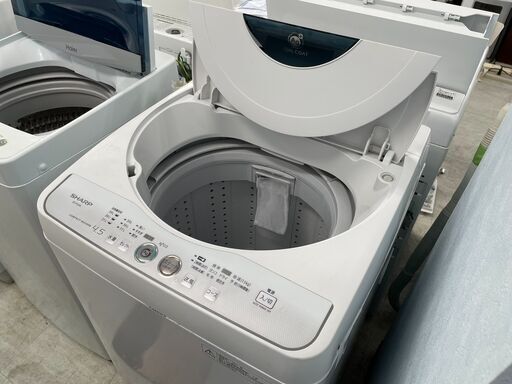 洗濯機の分解クリーニング行っています！配送設置込み！シャープ4.5K洗濯機　2015年製　分解クリーニング済み！！基板新品交換していますので末永く使用できます。