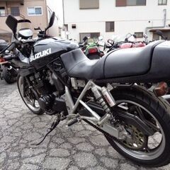 NO.4238　ＧＳＸ４００Ｓカタナ　ＷＲ’Ｓカーボン集合マフラー　ＥＴＣ付き　ブラック　☆彡の画像