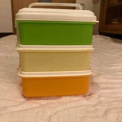 スヌーピーの3段お弁当箱の画像