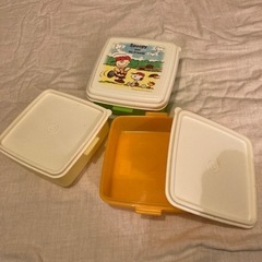 スヌーピーの3段お弁当箱の画像
