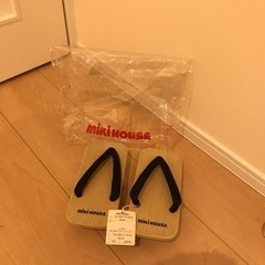 値下げ！ミキハウス　下駄　18㎝　新品未使用品