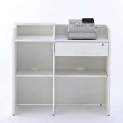 最終大幅値下げ!!美品 レジカウンター(ホワイト)の画像