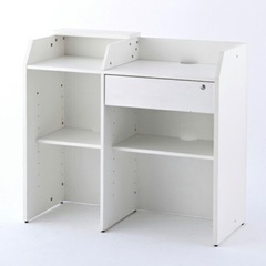 最終大幅値下げ!!美品 レジカウンター(ホワイト)の画像