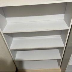 4段本棚 ホワイトの画像