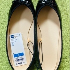 GU バレエシューズ　黒　Lサイズ　新品