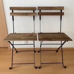 【IKEA】ガーデンチェアー　2脚