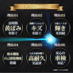 １０％OFF　ヘッドライト　プロテクションフィルム　車種専用　カット済フィルム　車種別施工手順書付　左右セット　紫外線カットの画像