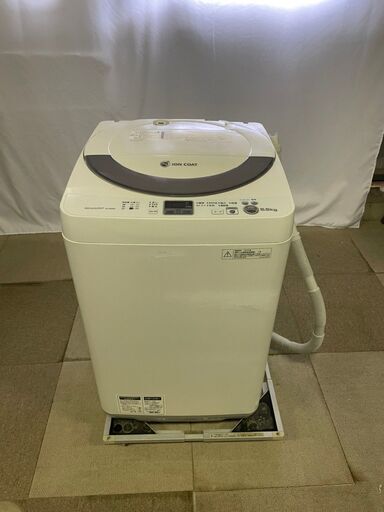 SHARP 5.5kg洗濯機/風乾燥/高濃度洗浄/Ag＋イオンコート2013年製洗濯機 ES-GE55N