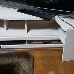 テレビボード　テレビ台　コの字　ホワイト
