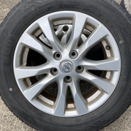 215/60R16ティアナ純正アルミの夏タイヤ4本セット