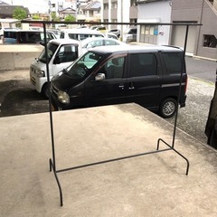 店舗什器　お洒落アイアンシンプル　シングルハンガーラック　洋服屋...