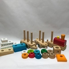 木製　つみきのきしゃ　イマジナリウムの画像