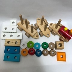 木製　つみきのきしゃ　イマジナリウムの画像