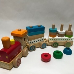 木製　つみきのきしゃ　イマジナリウムの画像