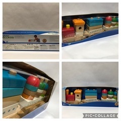 木製　つみきのきしゃ　イマジナリウムの画像