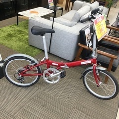 4/21 【✨軽量アルミフレーム‼️✨】定価¥43,780 DAHON metro D6 20インチ 折りたたみ自転車 レッド 6段変速付 D912712708