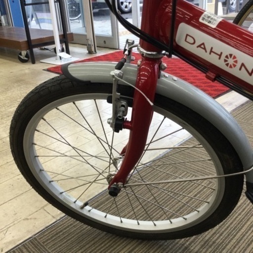 4/21 【✨軽量アルミフレーム‼️✨】定価¥43,780 DAHON metro D6 20インチ 折りたたみ自転車 レッド 6段変