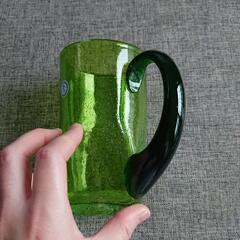 ハンドメイド 琉球グラス ビールジョッキの画像