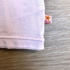 80 ELLE Tシャツ 半袖 紫 1歳 2歳 ボタン エル ベビー 子供の画像