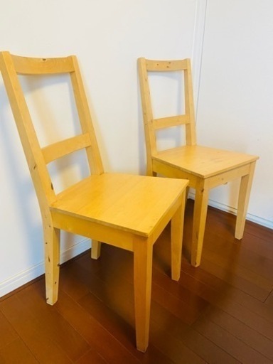 【引越特売】IKEA無垢パインﾀﾞｲﾆﾝｸｾｯﾄ 5点