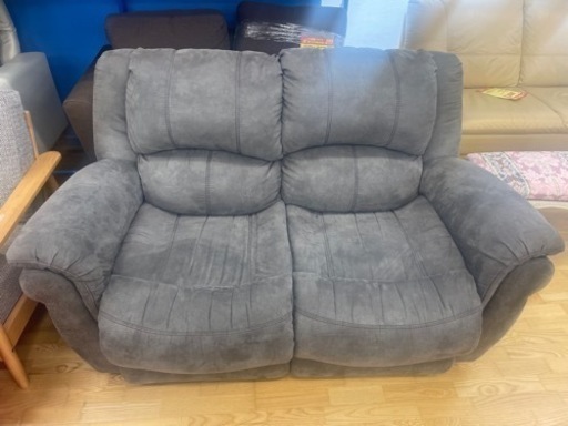 スエード生地★2Pソファ★近隣自社配送可能