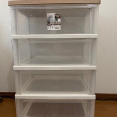 【アイリスオーヤマ】ウッドトップチェスト