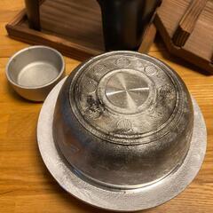 卓上炊飯釜 かまどセット 1合炊き 炊飯 白米炊き 小型釜 一人用 お膳用の画像