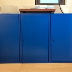 IKEA リックスフルト キャビネット ブルー