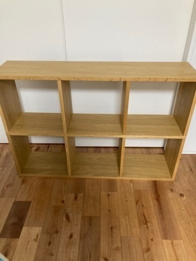 中古　無印良品　組み立て式の棚　2段