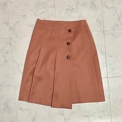 【美品】deicy ひざ丈スカート オレンジ