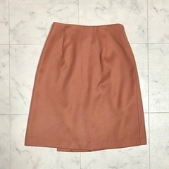 【美品】deicy ひざ丈スカート オレンジの画像