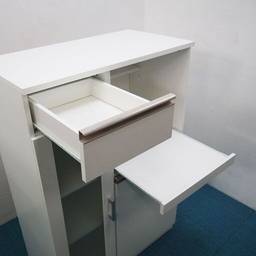 キッチンカウンター レンジボード 食器棚 幅75 奥行40 高さ111cm (CA57)