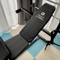 【未使用保管品‼️】ファイティングロード キングofベンチ バーベルシャフト＆クリップ付き♪ 筋トレ トレーニングの画像