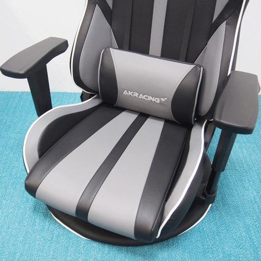 AKRacing GYOKUZA V2 極坐 ゲーミング座椅子 アームレスト ヘッドレスト ランバーサポート ゲーミングチェア グレー