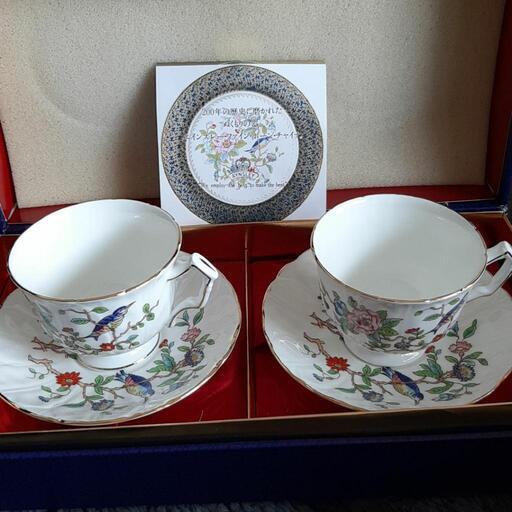 エインズレーファインボーンチャイナ カップ&ソーサー2個セット エインズレーファインボーンチャイナ カップ&ソーサー2個セット