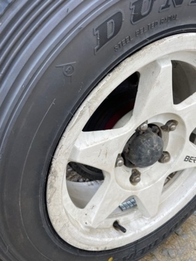 ジムニー　ほぼ新品タイヤ　ダンロップ　GRANDTREK MT2  195R16C  ホイール16インチ7j＋27