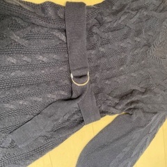 ニット　ワンピース　ネイビーの画像