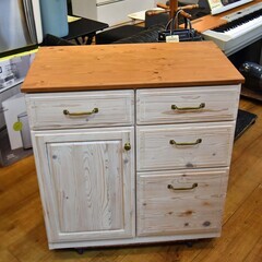 ●フレンチカントリー風●キッチンカウンター　中古品●相模原　神奈川●レンジ台　リビングボード　サイドボード