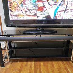 42型テレビ、テレビ台とセットでの画像