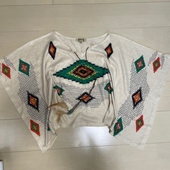 本日削除予定　メキシコで購入　トップス　ウエスタン　エスニックの画像