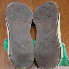 コンバース　緑　9インチ　古着　インドネシア製の画像