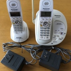 Panasonic 留守番電話機能付き　コードレス電話機 親機　...