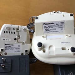 Panasonic 留守番電話機能付き　コードレス電話機 親機　子機VE-SV03-Wの画像