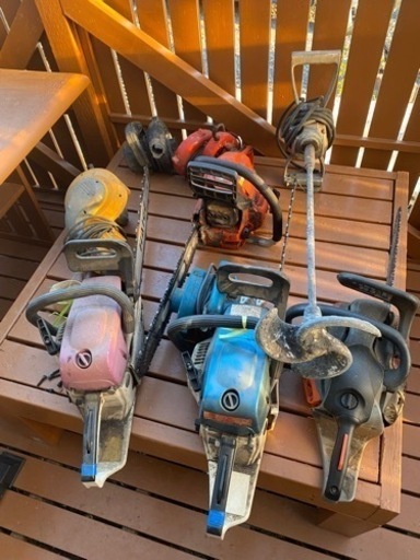 チェーンソー4本動作確認済み3本ジャンク