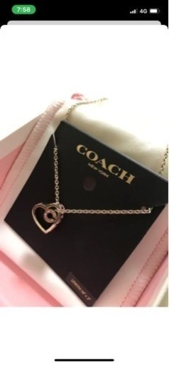 新品未使用☆COACH☆ハートネックレス