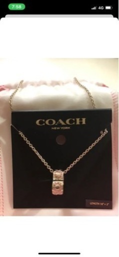 新品未使用☆COACH☆ハートネックレス