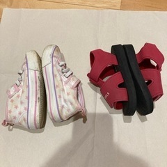 女の子　15cm  靴　サンダルの画像