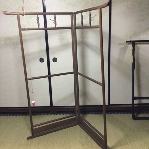 昭和レトロ　和家具　木製衣裄　衣紋掛け　着物掛け