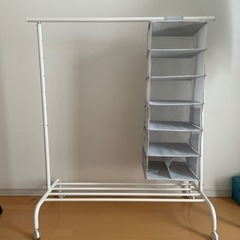IKEA ハンガーラック　リッガ　ハンギング収納セット