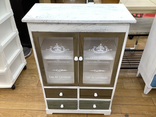 ミニ食器棚　2枚扉　未使用品　D-0815